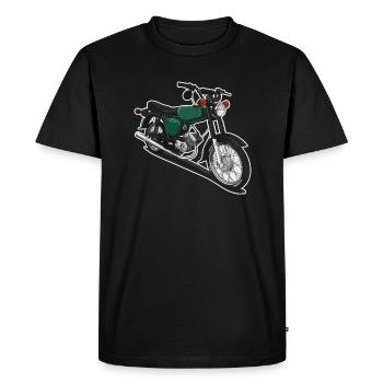 S51 (vert) // Illustration - T-shirt Premium bio Homme - noir - Devant - Nico (187cm)
