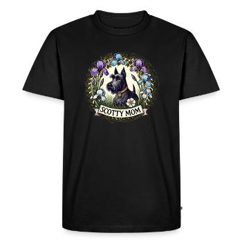 Scotty Maman - T-shirt Premium bio Homme - noir - Devant - Nico (187cm)