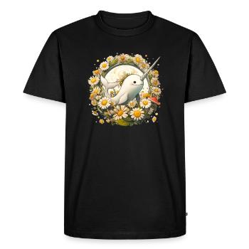 Narval - T-shirt Premium bio Homme - noir - Devant - Nico (187cm)