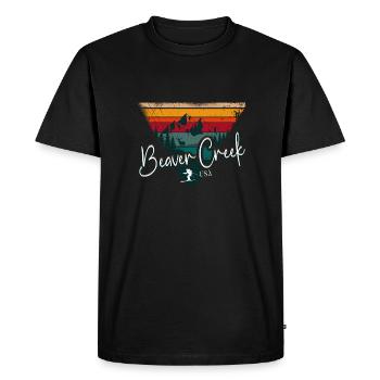 Beaver Creek Colorado Ski Resort Mountain Souvenir - T-shirt Premium bio Homme - noir - Devant - Nico (187cm)