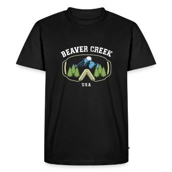 Beaver Creek Colorado Ski Resort Mountain Souvenir - T-shirt Premium bio Homme - noir - Devant - Nico (187cm)