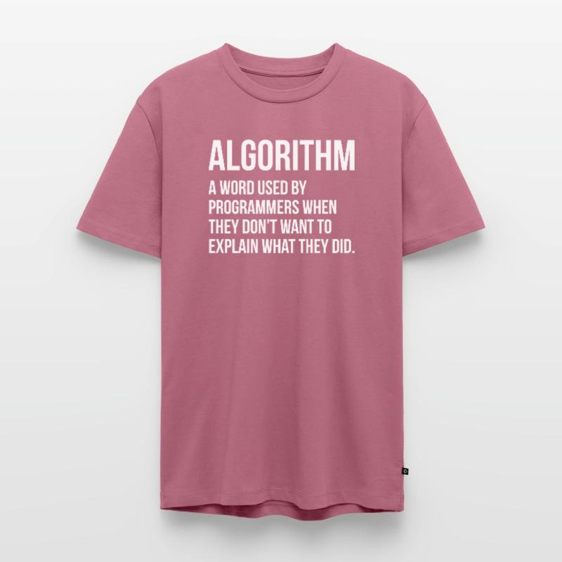 Algorithm Programming Informatic Geschenk Männer Premium Bio T-Shirt