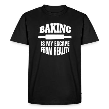 Boulangerie Boulangerie Boulangerie Confiserie Confiserie - T-shirt Premium bio Homme - noir - Devant - Nico (187cm)