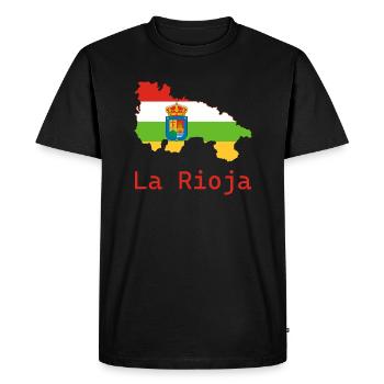 La Rioja - Men's Premium Organic T-Shirt - black - Front - Nico (187cm)