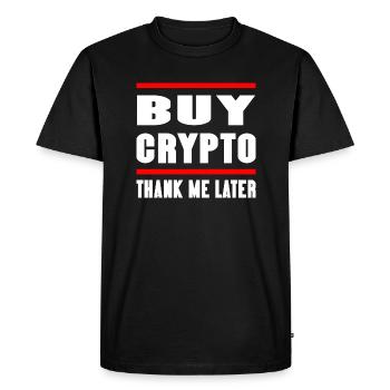 Bitcoin Trading Crypto Stocks - T-shirt Premium bio Homme - noir - Devant - Nico (187cm)