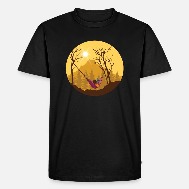 Bushcraft - Männer Premium Bio T-Shirt - Schwarz