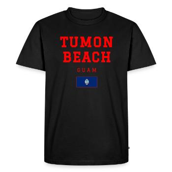 Tumon Guam - Men's Premium Organic T-Shirt - black - Front - Nico (187cm)