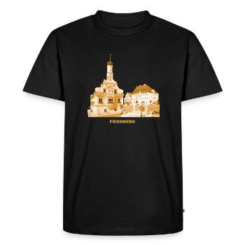 Friedberg Bavaria Town Hall Swabia Aichach - Men's Premium Organic T-Shirt - black - Front - Nico (187cm)