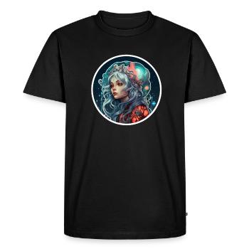 Sci Fi Fantasy Girl - Men's Premium Organic T-Shirt - black - Front - Nico (187cm)