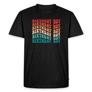 Garçon d’anniversaire pour les tout-petits garçons Mignon Groovy Anniversaire - T-shirt Premium bio Homme - noir - Devant - Nico (187cm)
