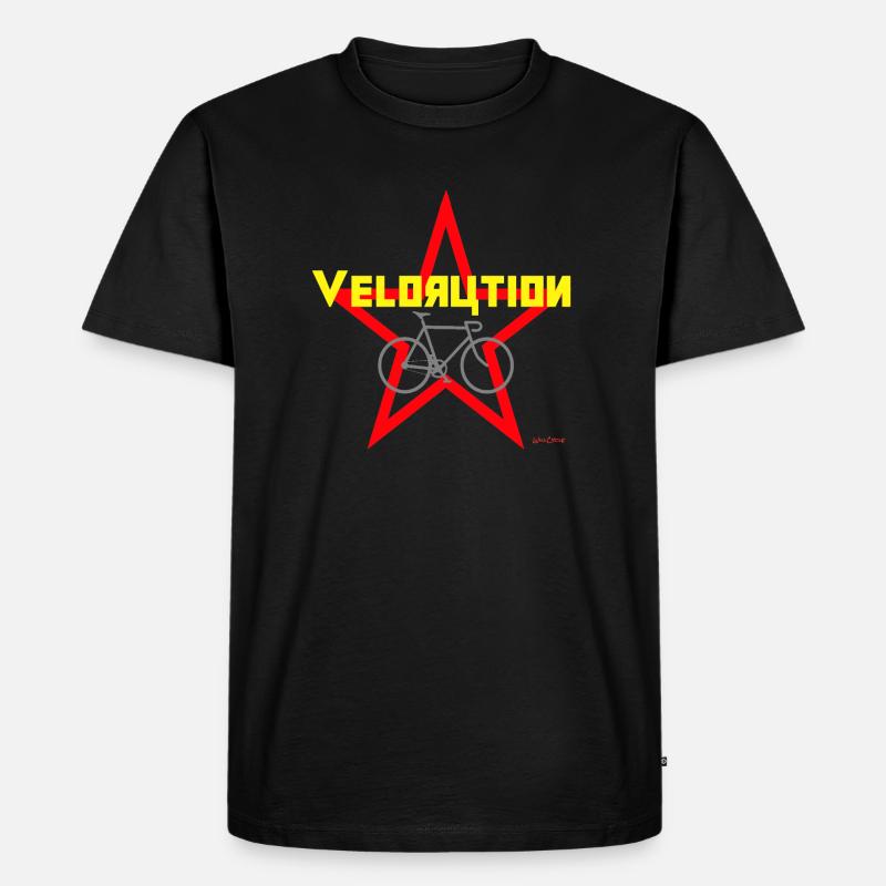Velorution - Männer Premium Bio T-Shirt - Schwarz