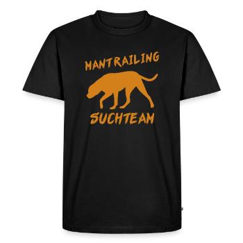 Mantrailing rechercheteam cadeau chien de recherche chiens - T-shirt Premium bio Homme - noir - Devant - Nico (187cm)