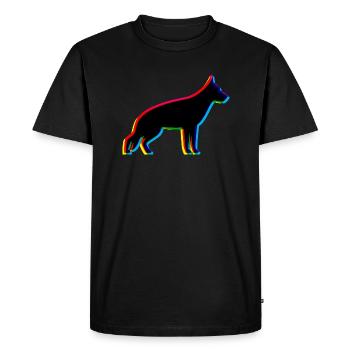 CMJN Berger Allemand - T-shirt Premium bio Homme - noir - Devant - Nico (187cm)