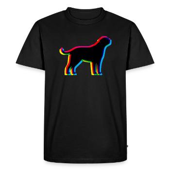 CMJN Saint-Bernard - T-shirt Premium bio Homme - noir - Devant - Nico (187cm)