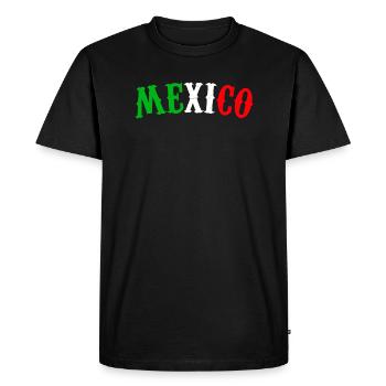 Mexico Fan - Men's Premium Organic T-Shirt - black - Front - Nico (187cm)