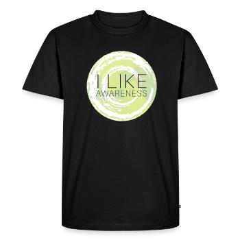 Pleine conscience, méditation & bouddhisme & méditation - T-shirt Premium bio Homme - noir - Devant - Nico (187cm)