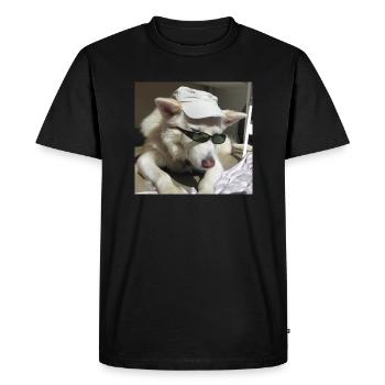 Cohen très cool - T-shirt Premium bio Homme - noir - Devant - Nico (187cm)