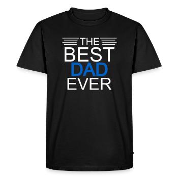 The best dad ever - T-shirt Premium bio Homme - noir - Devant - Nico (187cm)