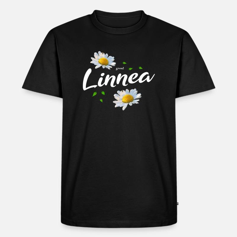 Linnea - Männer Premium Bio T-Shirt - Schwarz