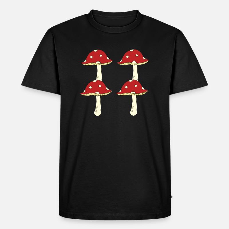 Toadstool 4pcs - Men's Premium Organic T-Shirt - black