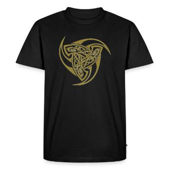 CELTIC ORNAMENTS by Hadran art - Men's Premium Organic T-Shirt - black - Front - Nico (187cm)