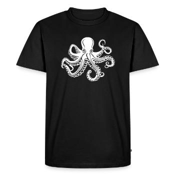 Poulpe sinistre - T-shirt Premium bio Homme - noir - Devant - Nico (187cm)