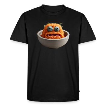 Soupe de monstres - T-shirt Premium bio Homme - noir - Devant - Nico (187cm)