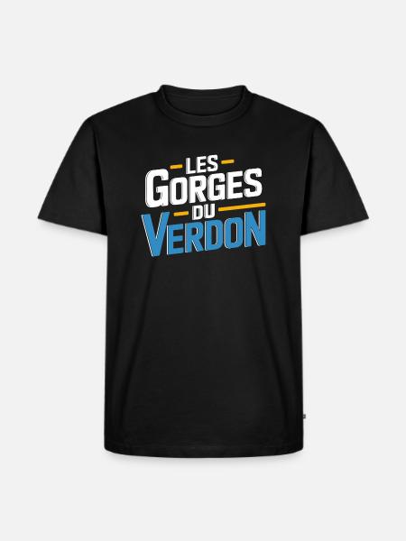 Les Gorges du Verdon - T-shirt Premium bio Homme - noir