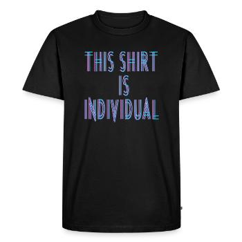 Custom Design Fun Saying - Men's Premium Organic T-Shirt - black - Front - Nico (187cm)