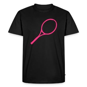 raquette_1 - T-shirt Premium bio Homme - noir - Devant - Nico (187cm)