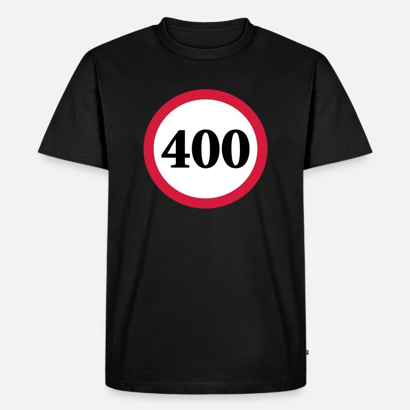 geschwindigkeitstafel_400 - Männer Premium Bio T-Shirt - Schwarz