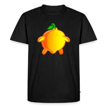 citron de dos - T-shirt Premium bio Homme - noir - Devant - Nico (187cm)
