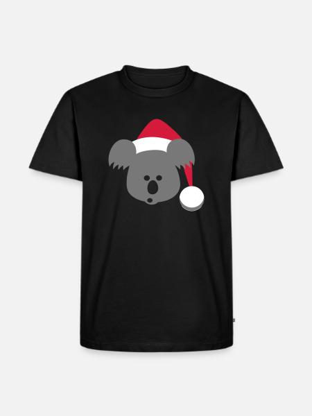 Koala Design Nikoalaus - Männer Premium Bio T-Shirt - Schwarz