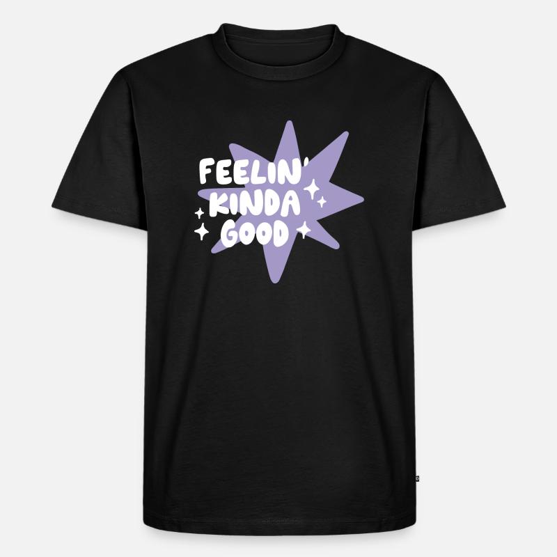 Feelin' Good - Männer Premium Bio T-Shirt - Schwarz