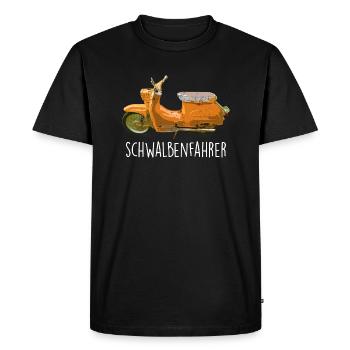 Schwalbenfahrer Schwalbe KR51 Allemagne de l’Est SuhlS51 - T-shirt Premium bio Homme - noir - Devant - Nico (187cm)