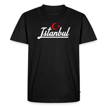 Istanbul - Men's Premium Organic T-Shirt - black - Front - Nico (187cm)