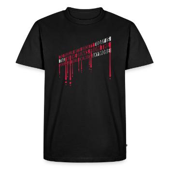 drinks from enemies skulls - Men's Premium Organic T-Shirt - black - Front - Nico (187cm)