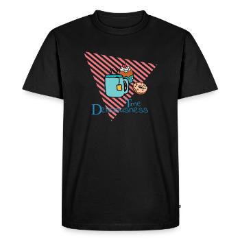 Deliciousness Time - Men's Premium Organic T-Shirt - black - Front - Nico (187cm)