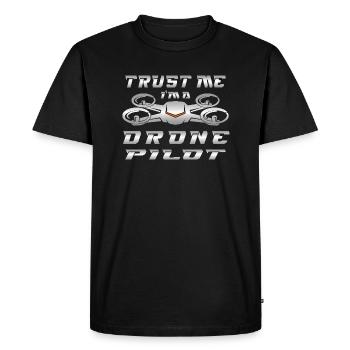 Drone Drones Drone Flight Drone Pilot - T-shirt Premium bio Homme - noir - Devant - Nico (187cm)