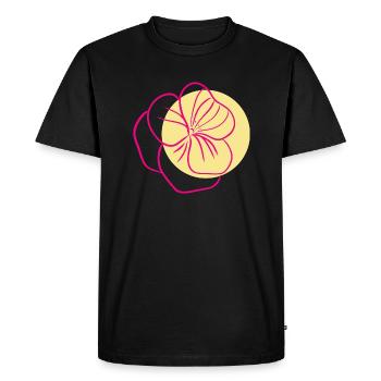 Flower Flower Plant - T-shirt Premium bio Homme - noir - Devant - Nico (187cm)