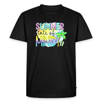 Summer surf croatia beach paradise party vibes Usa - Men's Premium Organic T-Shirt - black - Front - Nico (187cm)