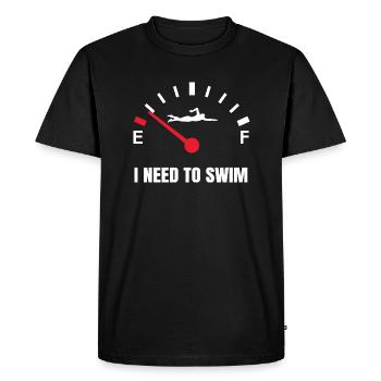Nageurs Natation Natation Sports Idée - T-shirt Premium bio Homme - noir - Devant - Nico (187cm)