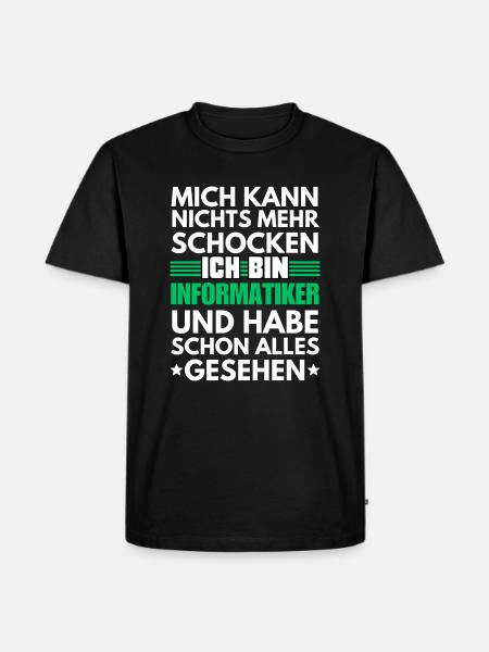Unshockable computer scientist - Men's Premium Organic T-Shirt - black