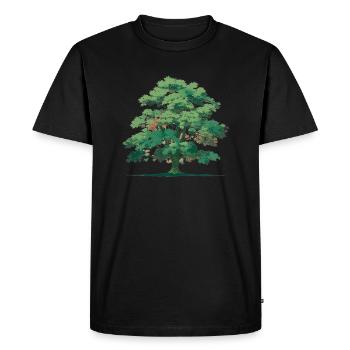 Arbre - T-shirt Premium bio Homme - noir - Devant - Nico (187cm)