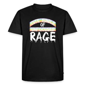 Drôle Mignon Bundle De Rage Non Focalisée Arc-en-Ciel Goth - T-shirt Premium bio Homme - noir - Devant - Nico (187cm)