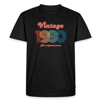 Vintage 1990 all original parts - T-shirt Premium bio Homme - noir - Devant - Nico (187cm)
