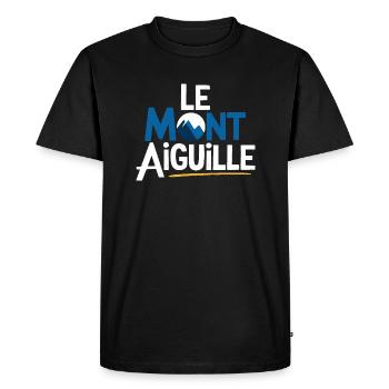 Le Mont Aiguille - T-shirt Premium bio Homme - noir - Devant - Nico (187cm)