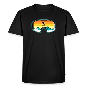 Snowboarder Snowboard - Men's Premium Organic T-Shirt - black - Front - Nico (187cm)