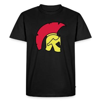 casque de Spartan - T-shirt Premium bio Homme - noir - Devant - Nico (187cm)