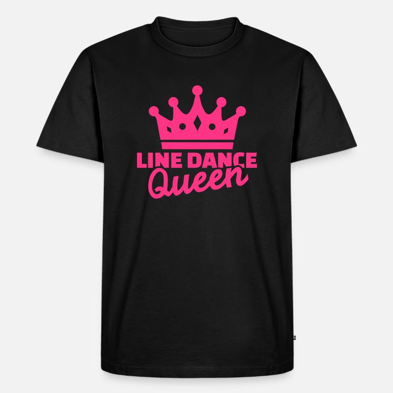 Line dance - Männer Premium Bio T-Shirt - Schwarz